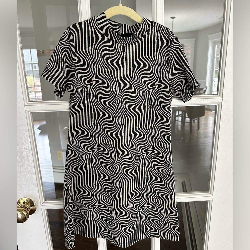 Zara animal print sweater dress size 9